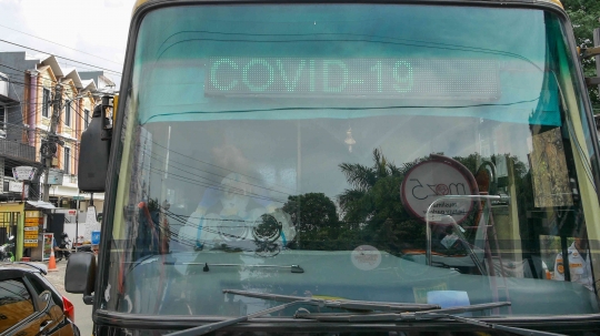 Kasus Covid-19 Naik, Bus Gratis Jemput Pasien Menuju Wisma Atlet