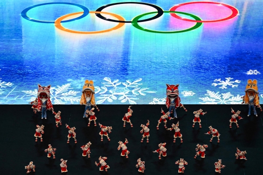 Meriahnya Upacara Pembukaan Olimpiade Musim Dingin 2022 di Beijing