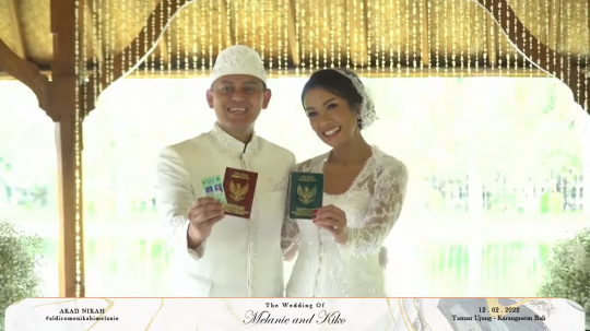 Jadi Pasangan Suami Istri, Ini 7 Momen Bahagia Pernikahan Melanie Putria dan Aldico
