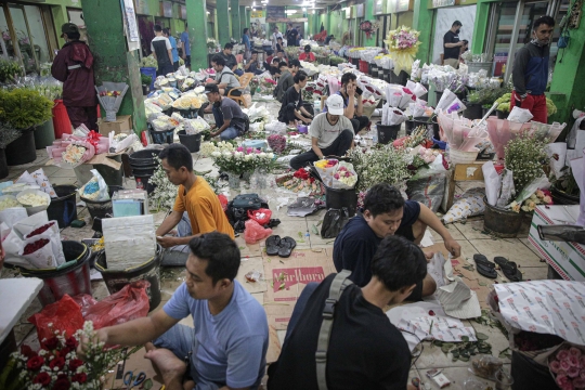 Penjualan Bunga Buket Merosot di Hari Valentine