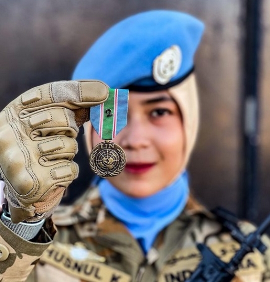 Cantik & Anggun, Prestasi TNI Wanita ini Tak Sembarangan, Dapat Medali PBB