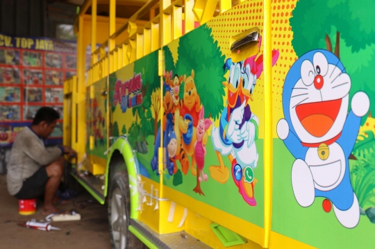 Masa Pandemi, Pembuatan Odong-Odong di Tangsel Banjir Pesanan