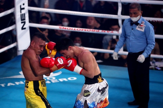 Aksi Tibo Monabesa Sukses Pertahankan Gelar WBC Usai Kalahkan Petinju Filipina