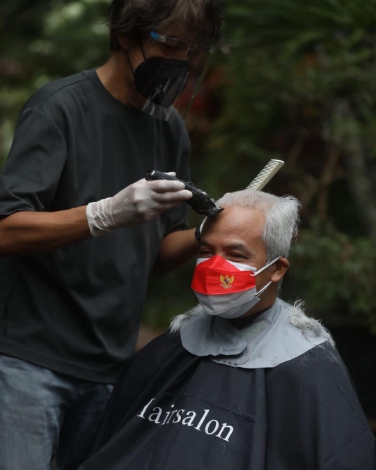 Potret Terbaru Ganjar Pranowo Rambut Dicukur Sampai Gundul, Ini Sebabnya