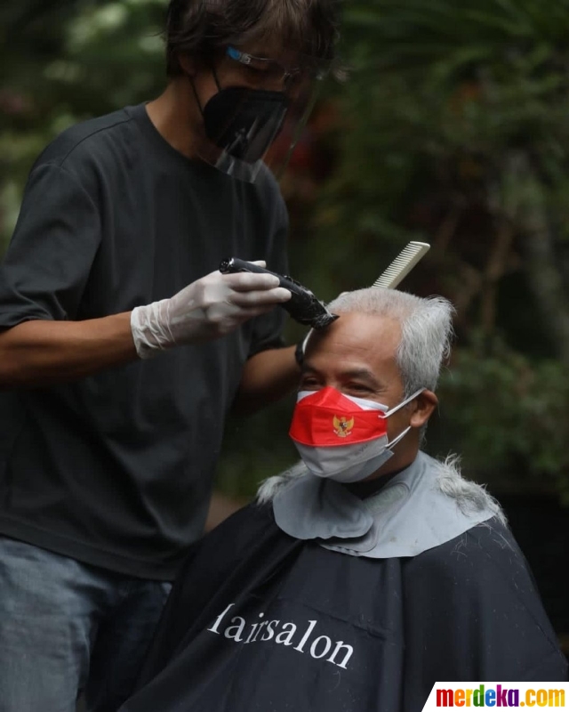 Foto : Potret Terbaru Ganjar Pranowo Rambut Dicukur Sampai Gundul, Ini