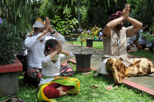 Tawur Agung Kesanga Jelang Nyepi di Pura Amrta Jati Cinere