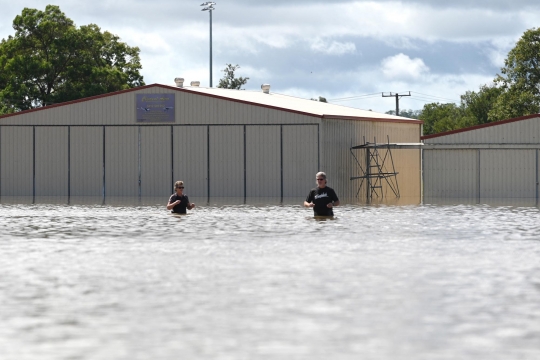 Penampakan Hanggar Pesawat di Australia Terendam Banjir