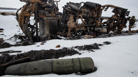 Deretan Tank Rusia Hancur di Sumy Ukraina