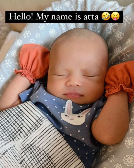 Deretan Foto Baby Ameena Anak Atta & Aurel Setelah Digunduli, Cantik dan Makin Gemas