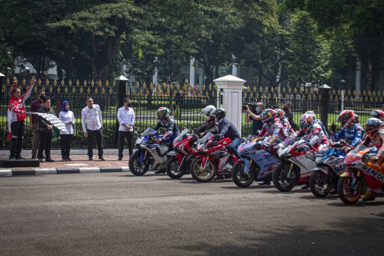 Presiden Jokowi Lepas Parade Pembalap MotoGP