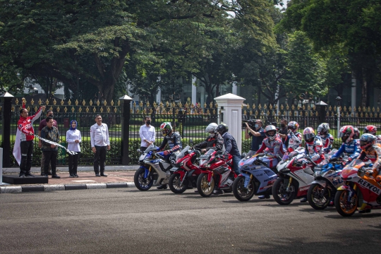 Presiden Jokowi Lepas Parade Pembalap MotoGP