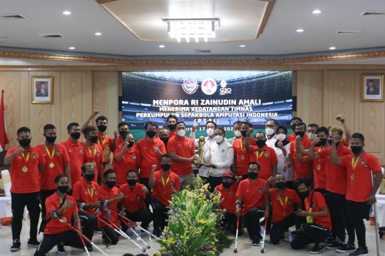 Menpora Dukung Timnas Sepak Bola Amputasi Indonesia Tampil di Piala Dunia