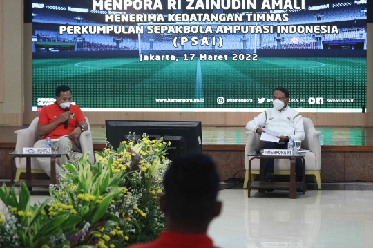 Menpora Dukung Timnas Sepak Bola Amputasi Indonesia Tampil di Piala Dunia