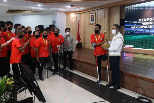 Menpora Dukung Timnas Sepak Bola Amputasi Indonesia Tampil di Piala Dunia