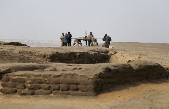 Penampakan Makam Kuno dari Kerajaan Lama Mesir di Saqqara