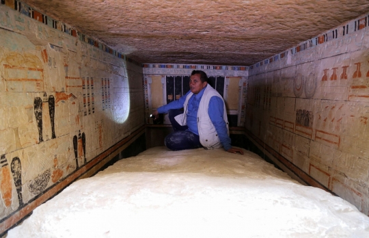 Penampakan Makam Kuno dari Kerajaan Lama Mesir di Saqqara