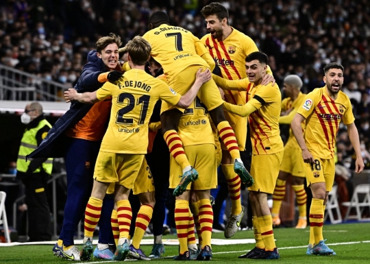 Aksi Barcelona Tekuk Real Madrid 4-0 dalam Laga Bertajuk El Clasico