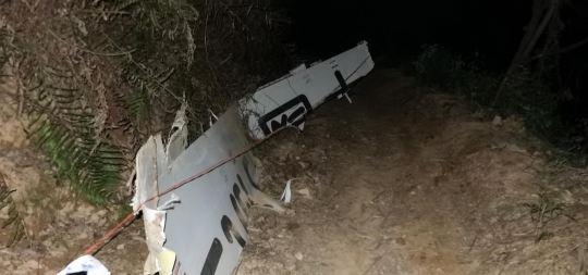 Penampakan Puing China Eastern Airlines yang Jatuh di Lereng Gunung