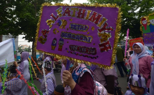 Pawai TK Islam Sambut Ramadan 1443 Hijriah
