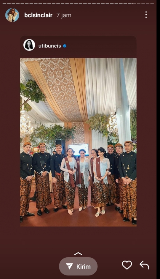 5 Potret Cantik BCL Kenakan Kebaya di Acara Pernikahan, Bikin Netizen Terpesona