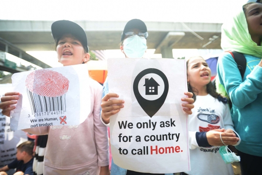 Geruduk UNHCR, Pengungsi Afghanistan Minta Dipindah ke Negara Ketiga