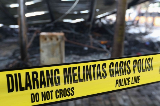 Kondisi 172 Kios Lenggang Jakarta di Monas Ludes Terbakar