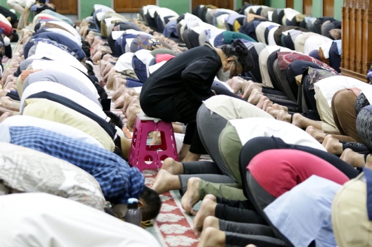 Suasana Masjid Agung Al-Azhar Jakarta Saat Gelar Salat Tarawih