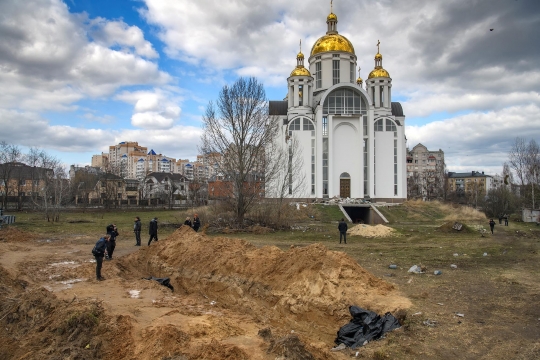 Penemuan Kuburan Massal Korban Pembantaian di Bucha Ukraina