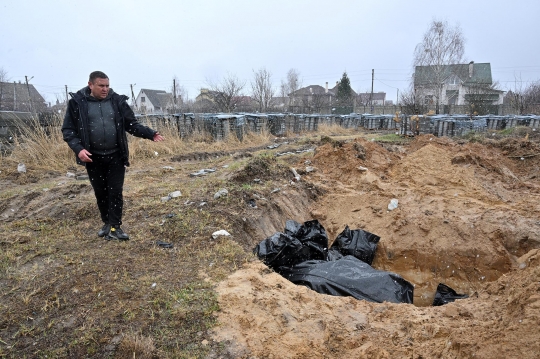 Penemuan Kuburan Massal Korban Pembantaian di Bucha Ukraina