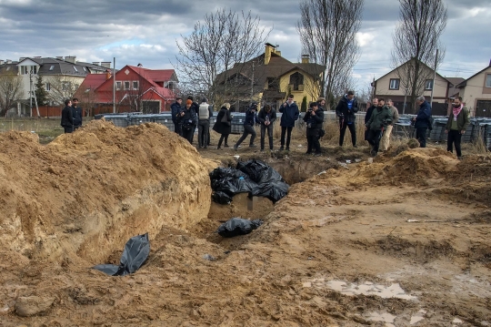 Penemuan Kuburan Massal Korban Pembantaian di Bucha Ukraina