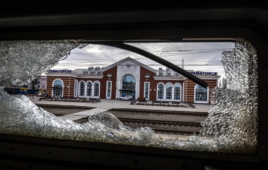 Tragis, 50 Tewas Akibat Serangan Roket di Stasiun Kramatorsk Ukraina