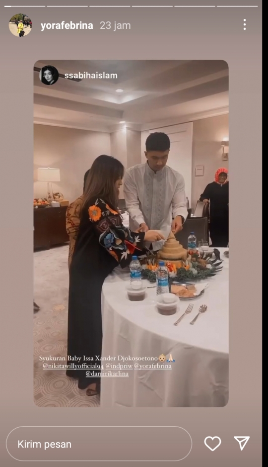 Pulang dari RS, Ini Foto Nikita Willy Gendong Baby Izz Langsung Gelar Syukuran