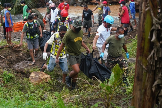 Kondisi Pemukiman di Filipina yang Tertimbun Longsor Akibat Badai Megi