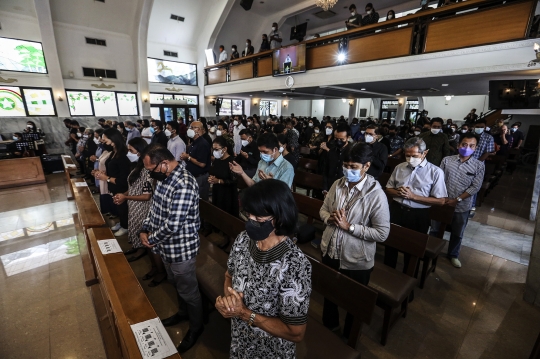 Pelaksanaan Ibadah Jumat Agung Secara Tatap Muka di GPIB Effatha