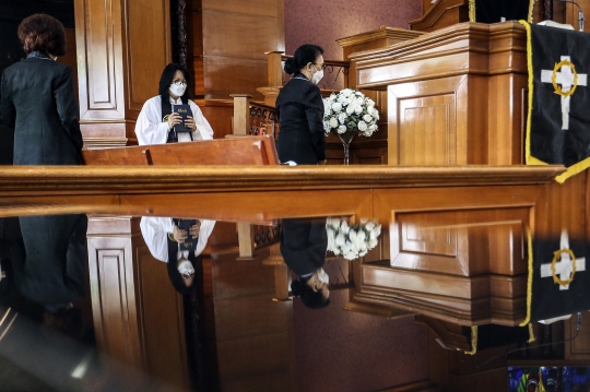 Pelaksanaan Ibadah Jumat Agung Secara Tatap Muka di GPIB Effatha