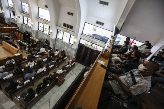 Pelaksanaan Ibadah Jumat Agung Secara Tatap Muka di GPIB Effatha