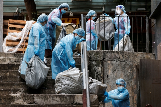 Sampah Plastik Melonjak Akibat Kebijakan Nol Covid-19 Hong Kong