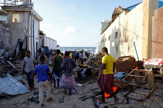 Bom Guncang Restoran Pinggir Pantai di Somalia, Enam Orang Tewas