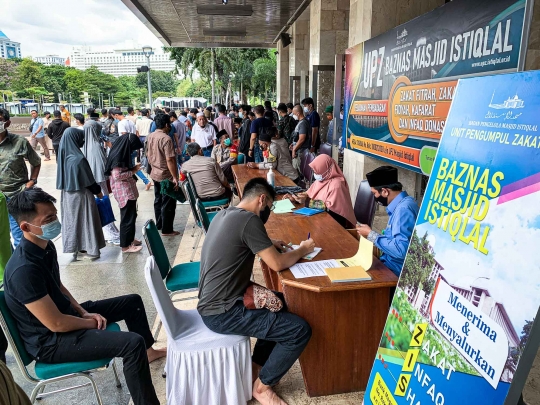 Masjid Istiqlal Mulai Buka Layanan Pembayaran Zakat Fitrah