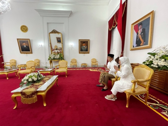 Momen Silaturahmi Jokowi dan Maruf Amin via Video Call