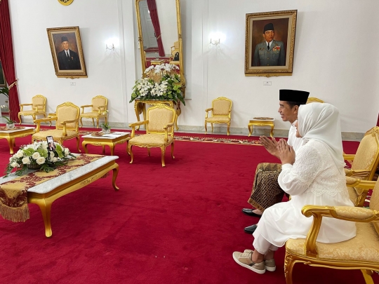 Momen Silaturahmi Jokowi dan Maruf Amin via Video Call