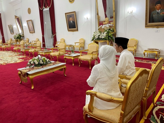 Momen Silaturahmi Jokowi dan Maruf Amin via Video Call