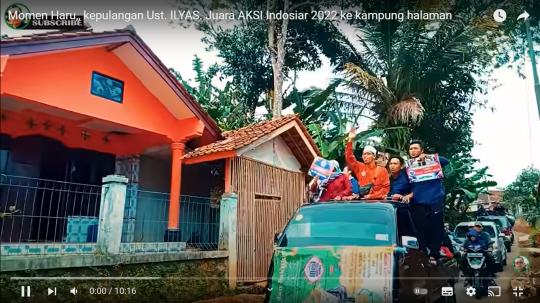 Bikin Haru, Ilyas Juara Satu Aksi Indosiar Diarak Sekampung Saat Kepulangannya