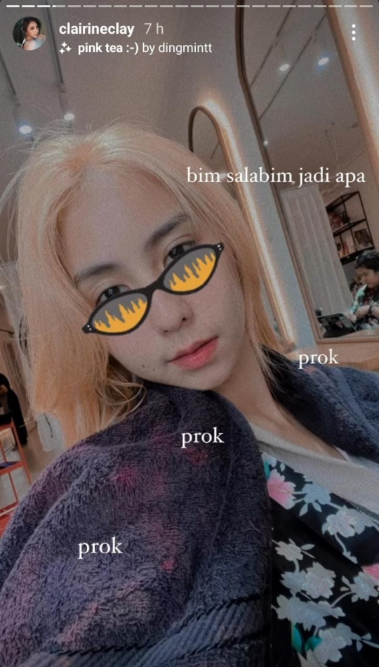 Cantik Bak Artis Korea, Ini Potret Clairine Clay yang Tampil dengan Rambut Baru