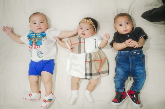 Bayi-bayi Gemas, Deretan Foto Kebersamaan Rayyanza, Baby L dan Ameena Lucu Banget