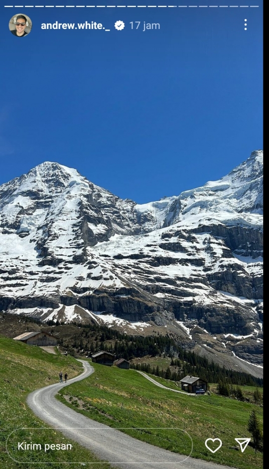 7 Potret Keseruan Nana Mirdad dan Andrew White Liburan di Swiss