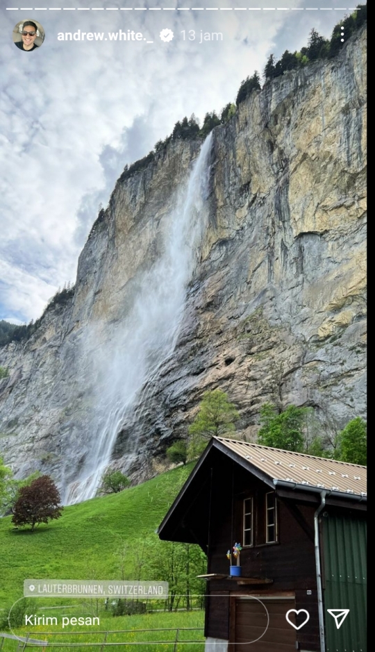 7 Potret Keseruan Nana Mirdad dan Andrew White Liburan di Swiss