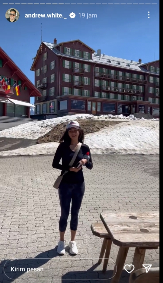 7 Potret Keseruan Nana Mirdad dan Andrew White Liburan di Swiss