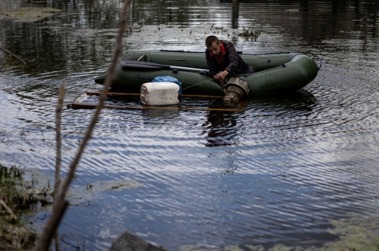 Banjir Jadi Strategi Ukraina Menahan Laju Pasukan Rusia Masuk Kota Kiev