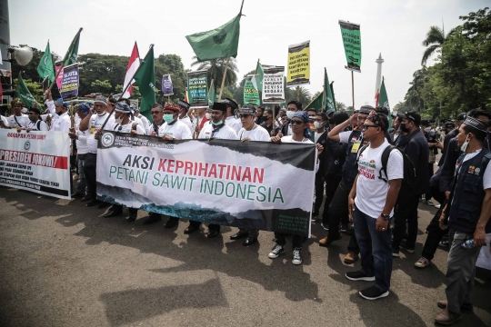 Aksi Petani Sawit Protes Larangan Ekspor Minyak Goreng dan CPO